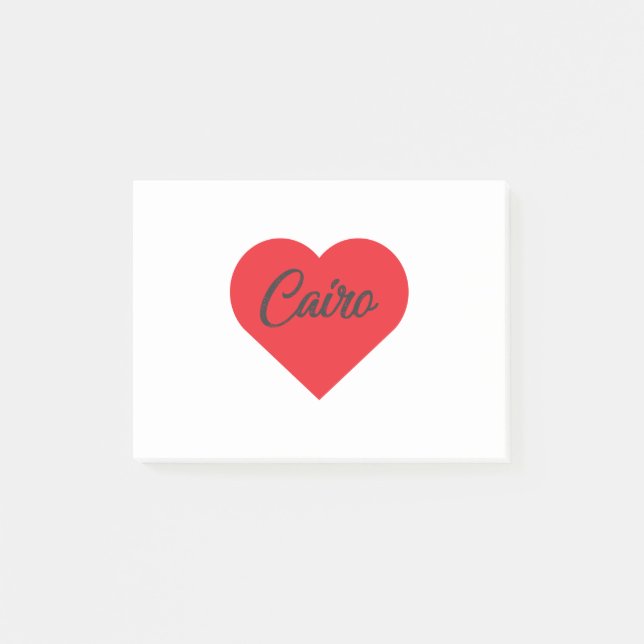 I Liebe Kairo - Ägypten Post-it Klebezettel (Vorderseite)