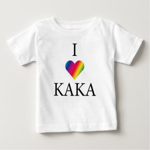 I LIEBE KAKA RAINBOW HEART Baby T - Shirt