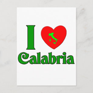 I Liebe Kalabrien Italien Postkarte