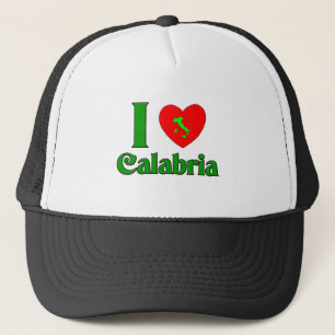 I Liebe Kalabrien Italien Truckerkappe