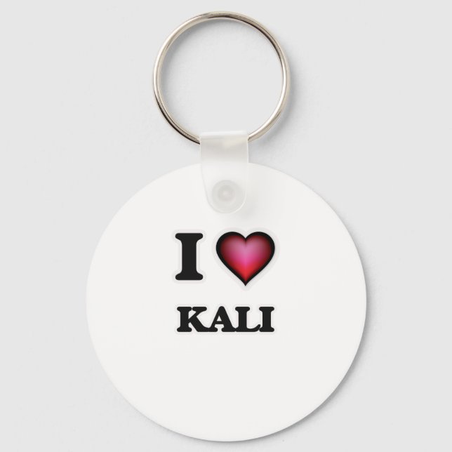 I Liebe Kali Schlüsselanhänger (Vorderseite)