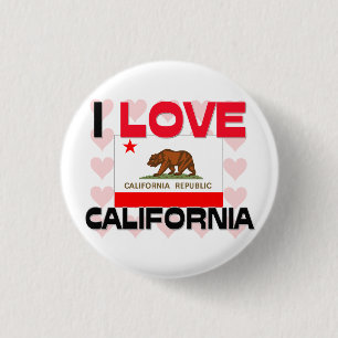 I Liebe Kalifornien Button