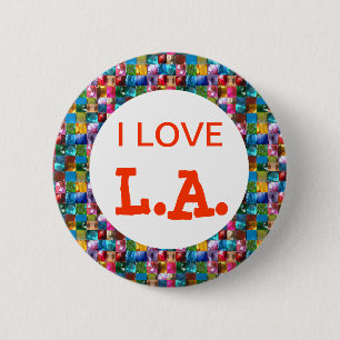 I LIEBE KALIFORNIEN BUTTON