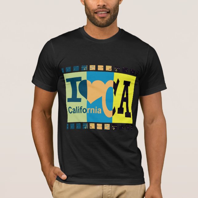 I Liebe Kalifornien - Pop Art. 2 T-Shirt (Vorderseite)