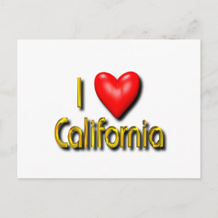 I Liebe Kalifornien Postkarte
