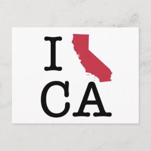 I Liebe Kalifornien Postkarte