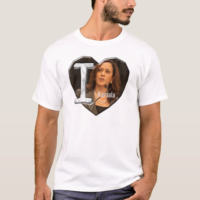 I Liebe Kamala Harris - T-Shirt (Vorderseite)