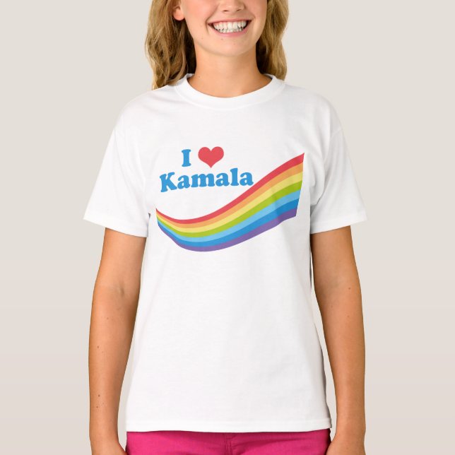 I Liebe Kamala Kids T-Shirt (Vorderseite)