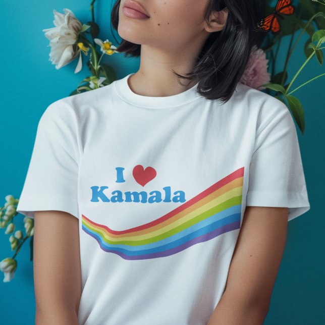 I Liebe Kamala Niedlich Election Rainbow Women Tri-Blend Shirt (Von Creator hochgeladen)