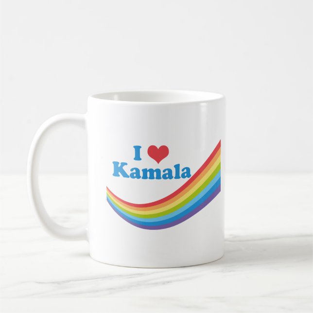 I Liebe Kamala Niedlich Election Rainbow Women's T Kaffeetasse (Links)