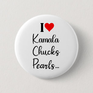 I Liebe Kamala Niedlich Schuhe für die Präsidentsc Button