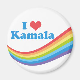 I Liebe Kamala Rainbow Election Magnet