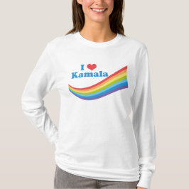 I Liebe Kamala Rainbow Niedliche Wahlen Long Sleev T-Shirt