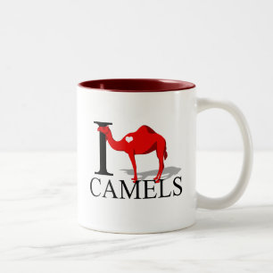 I Liebe-Kamel-Tassen Zweifarbige Tasse