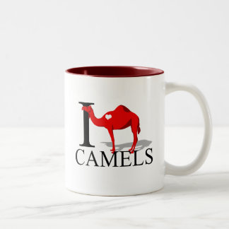 I Liebe-Kamel-Tassen Zweifarbige Tasse