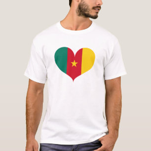 I Liebe Kamerun-Flagge T-Shirt