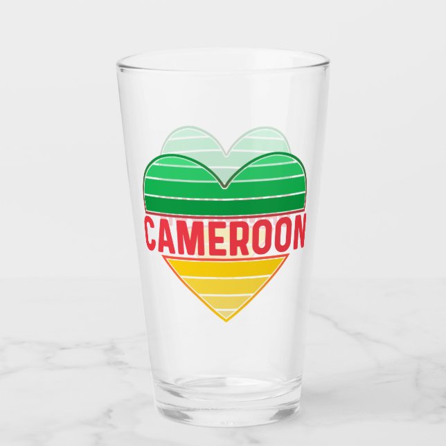 I. Liebe Kamerun, Kamerunisches Herz Glas (Vorderseite)