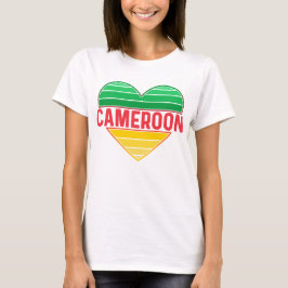 I. Liebe Kamerun, Kamerunisches Herz T-Shirt