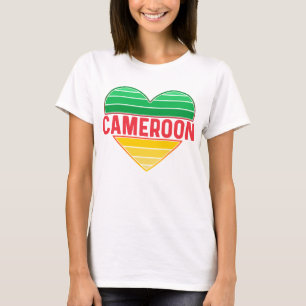 I. Liebe Kamerun, Kamerunisches Herz T-Shirt