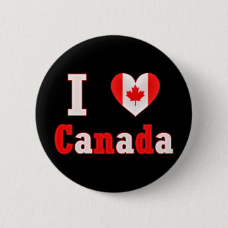 I Liebe-Kanada-Ahorn-Blatt-Herz Button