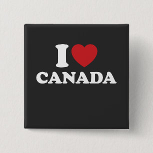I Liebe Kanada Button