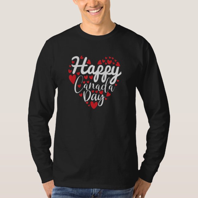I Liebe Kanada Happy Canada Day 1 T-Shirt (Vorderseite)