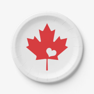 I Liebe Kanada - kanadisches Pappteller