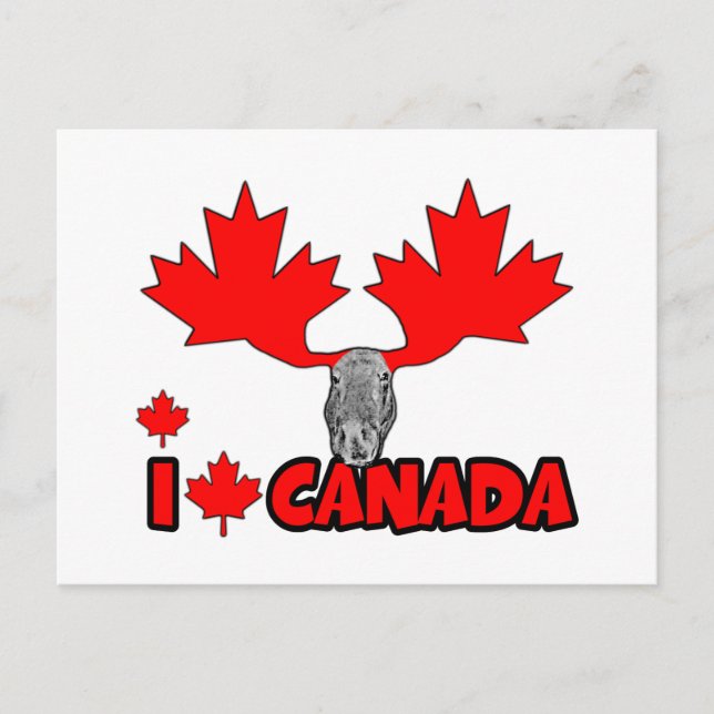 I Liebe Kanada Postkarte (Vorderseite)
