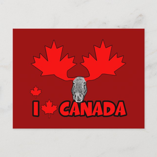 I Liebe Kanada Postkarte (Vorderseite)