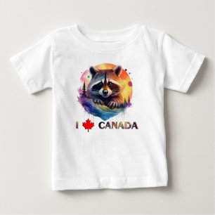 I Liebe Kanada, Raccoon, Baby T-shirt