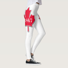 I LIEBE Kanada - Roter Ahornblättriger Leaf - Est Leggings