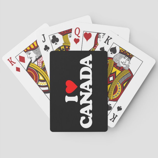 I LIEBE KANADA SPIELKARTEN (Rückseite)