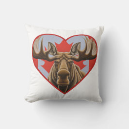 I Liebe Kanada - Stolze kanadische Elche und Ahorn Kissen