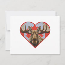 I Liebe Kanada - Stolze kanadische Elche und Ahorn