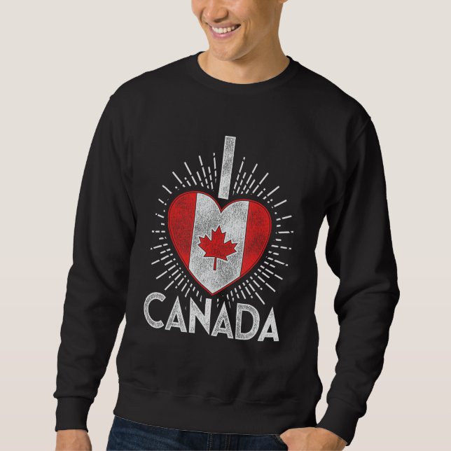 I Liebe Kanada Sweatshirt (Vorderseite)