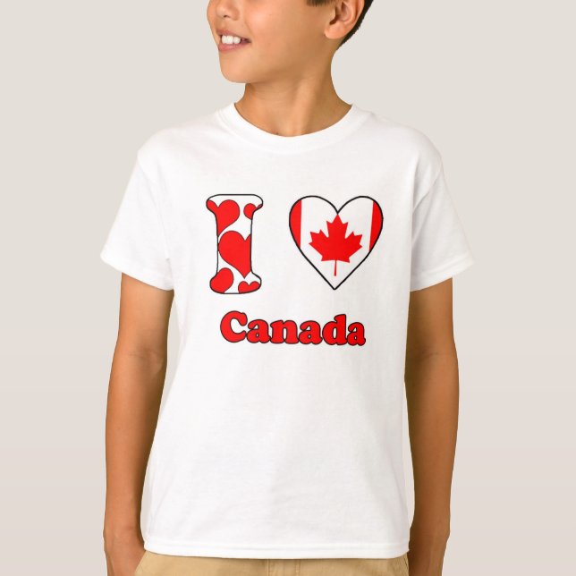 I Liebe Kanada T-Shirt (Vorderseite)