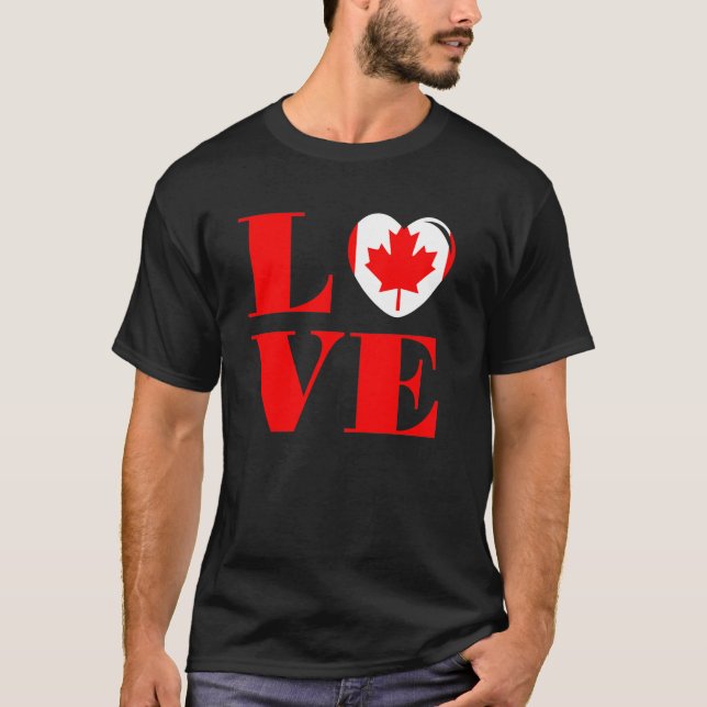 I Liebe Kanada T-Shirt (Vorderseite)
