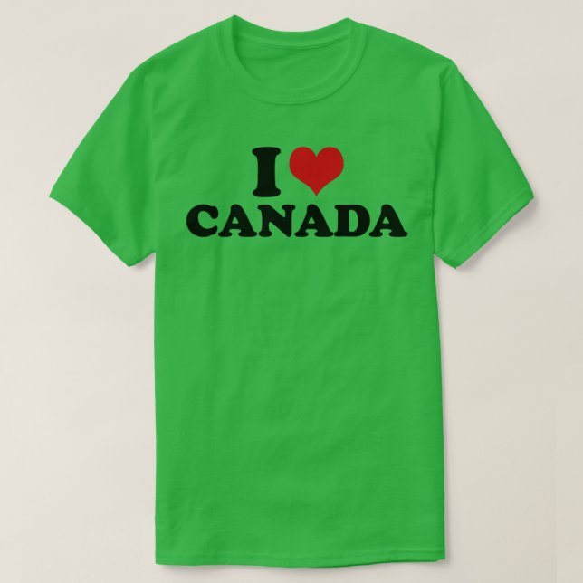 I Liebe Kanada T-Shirt (Design vorne)
