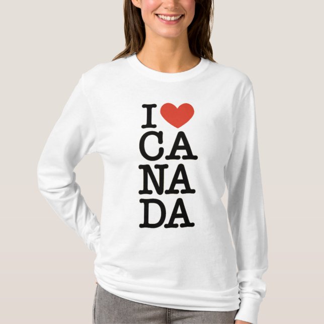 I Liebe Kanada T-Shirt (Vorderseite)