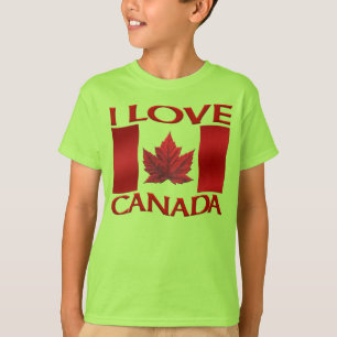 I Liebe Kanada T - Shirt Bio Girl's Canada Shirt