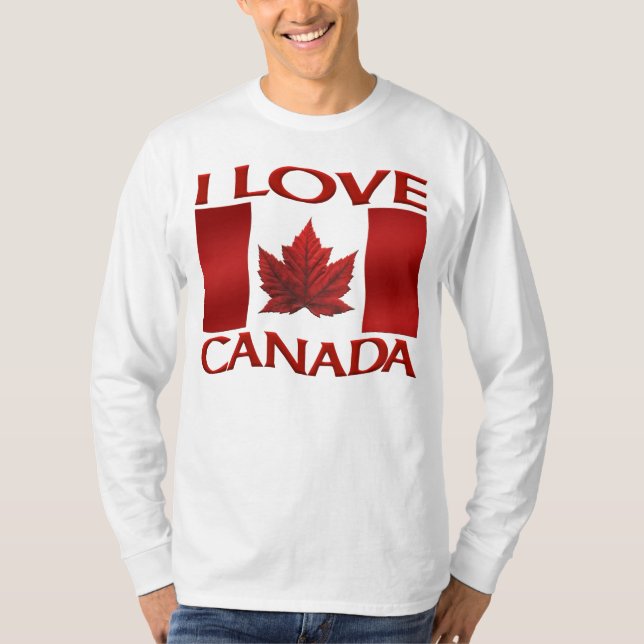 I Liebe Kanada T - Shirt Kanada Souvenir Sports Sh (Vorderseite)