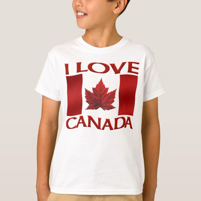 I Liebe Kanada T - Shirt Kid's Souvenir Kanada Shi (Vorderseite)