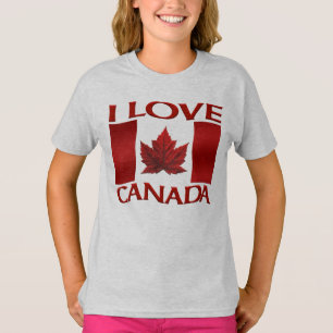I Liebe Kanada T - Shirt Kid's Souvenir Kanada Shi