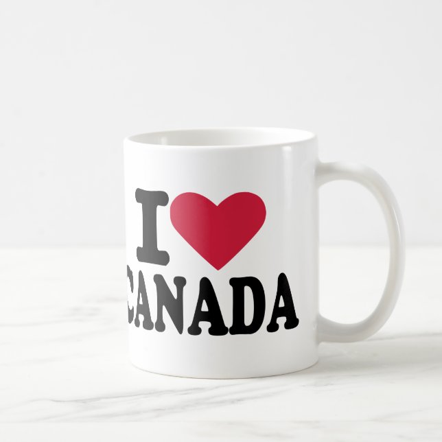 I Liebe Kanada Tasse (Rechts)