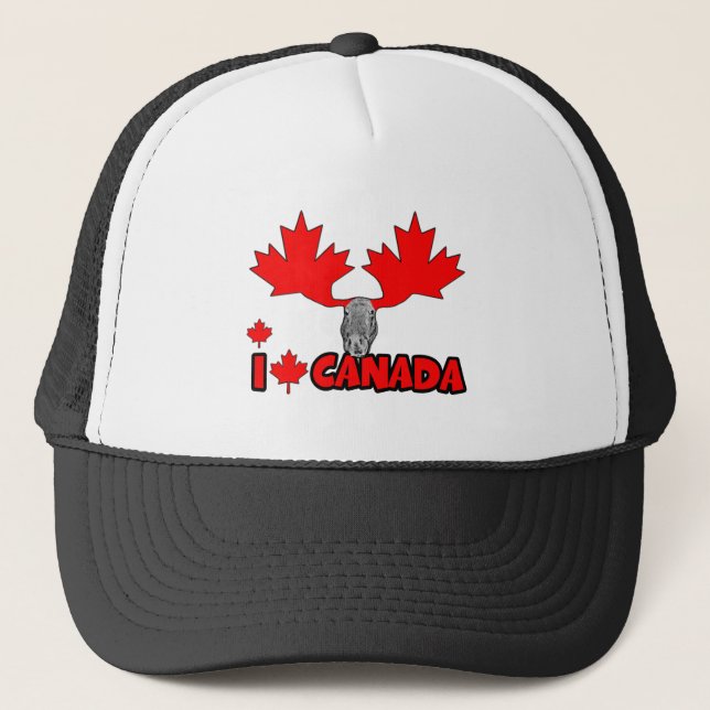 I Liebe Kanada Truckerkappe (Vorderseite)