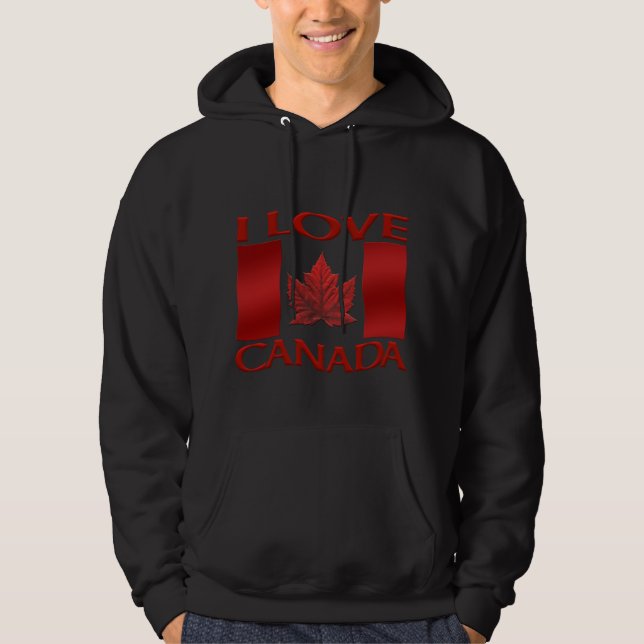 I Liebe-Kanadahoodie-Andenken-Kanada-Sweatshirt Hoodie (Vorderseite)