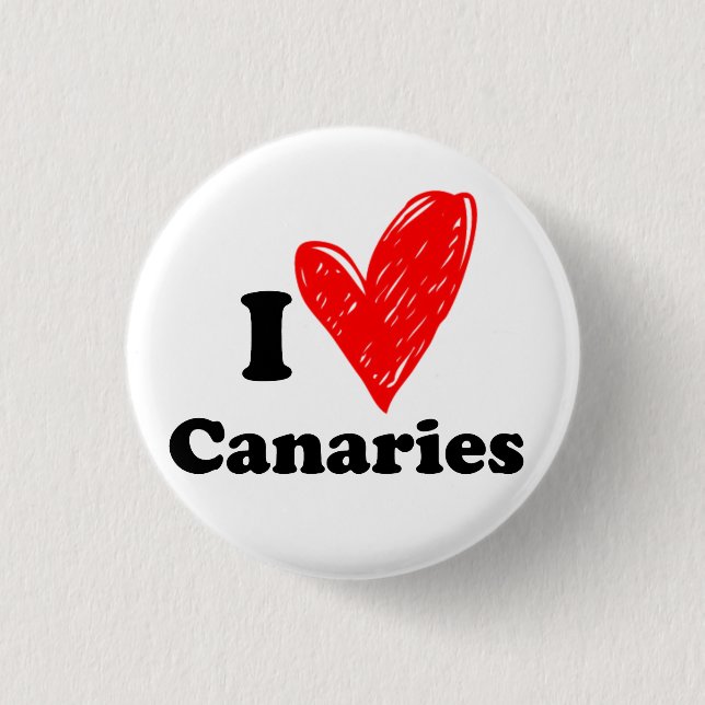 I Liebe Kanarische Inseln Button (Vorderseite)