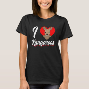 I Liebe Kangaroos Animal Kangaroo Australien T-Shirt