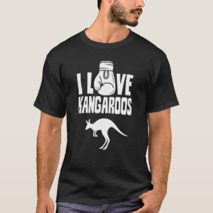 I Liebe Kangaroos Australien Tier Kangaroo T-Shirt