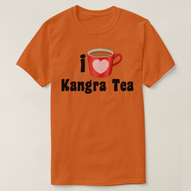 I Liebe Kangra Tea Designs for Tea Lovers T-Shirt (Design vorne)